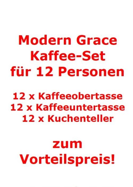 Villeroy & Boch Modern Grace Kaffee-Set für 12 Personen / 36 Teile