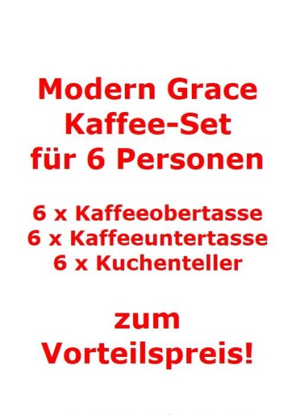 Villeroy & Boch Modern Grace Kaffee-Set für 6 Personen / 18 Teile