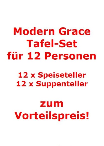 Villeroy & Boch Modern Grace Tafel-Set für 12 Personen / 24 Teile