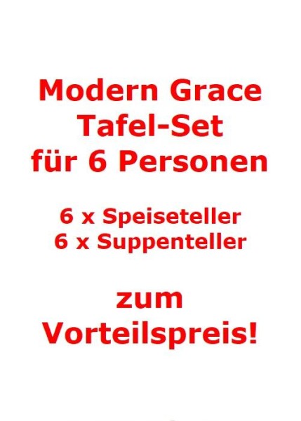 Villeroy & Boch Modern Grace Tafel-Set für 6 Personen / 12 Teile