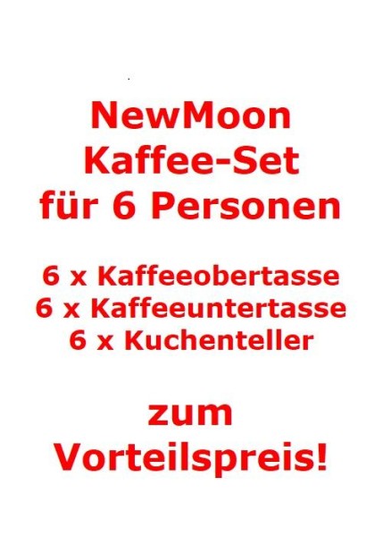 Villeroy & Boch NewMoon Kaffee-Set für 6 Personen / 18 Teile