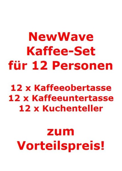 Villeroy & Boch NewWave Kaffee-Set für 12 Personen / 36 Teile