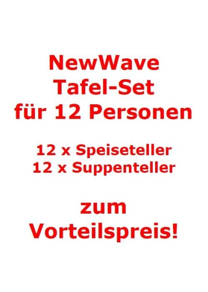 Villeroy & Boch NewWave Tafel-Set für 12 Personen / 24 Teile