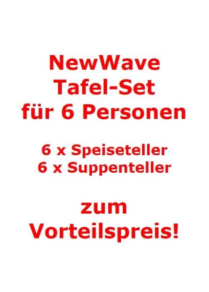 Villeroy & Boch NewWave Tafel-Set für 6 Personen / 12 Teile