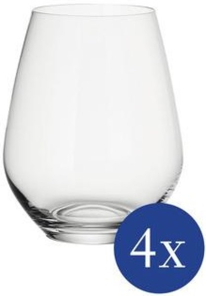 Villeroy & Boch Ovid Wasserglas / Saftglas / Cocktailglas Set 4tlg. je 10,9cm 420ml