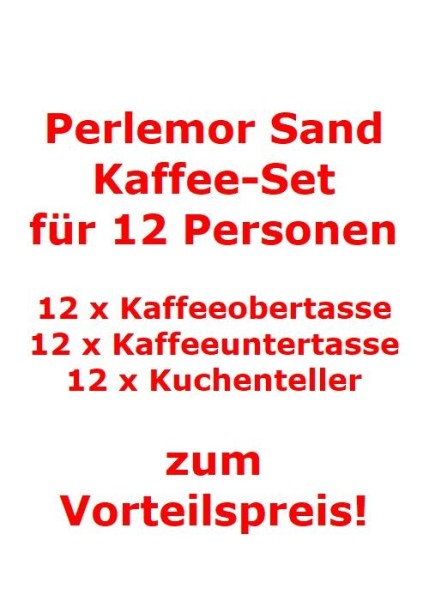 like. by Villeroy & Boch Perlemor Sand Kaffee-Set für 12 Personen / 36 Teile