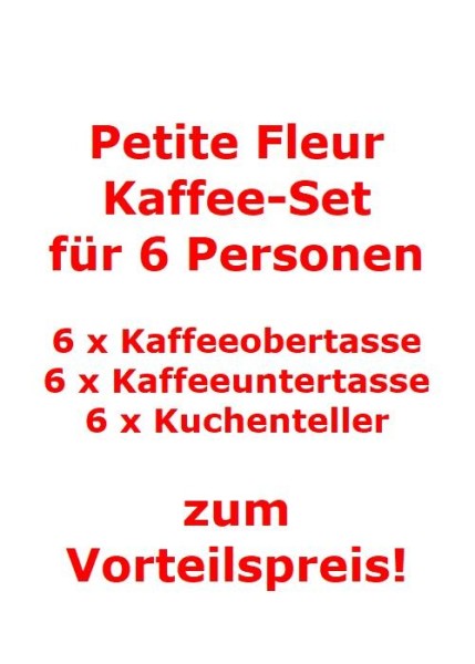 Villeroy & Boch Petite Fleur Kaffee-Set für 6 Personen / 18 Teile