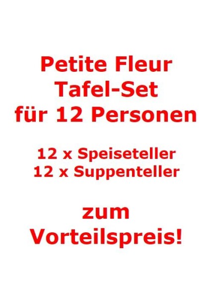 Villeroy & Boch Petite Fleur Tafel-Set für 12 Personen / 24 Teile