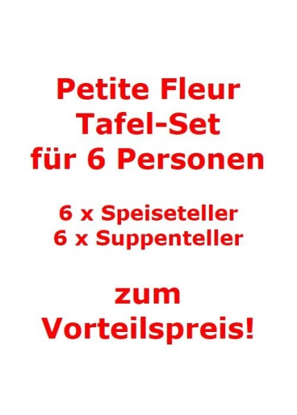 Villeroy & Boch Petite Fleur Tafel-Set für 6 Personen / 12 Teile