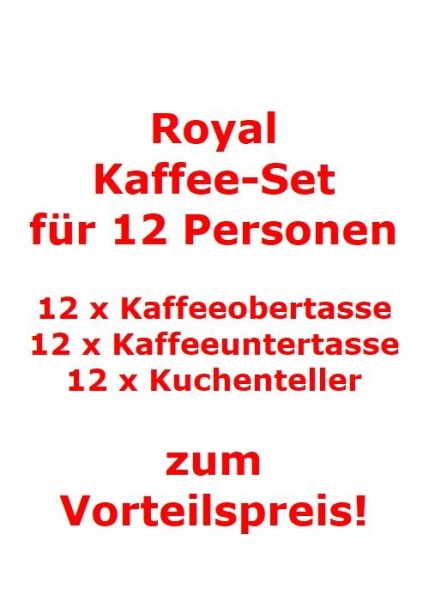 Villeroy & Boch Royal Kaffee-Set für 12 Personen / 36 Teile