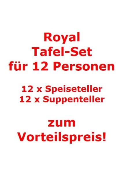 Villeroy & Boch Royal Tafel-Set für 12 Personen / 24 Teile