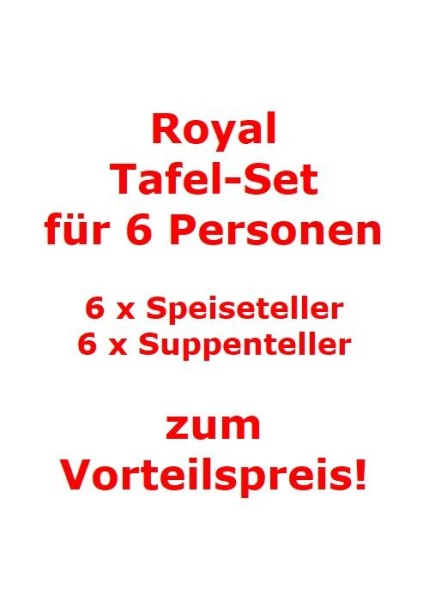 Villeroy & Boch Royal Tafel-Set für 6 Personen / 12 Teile