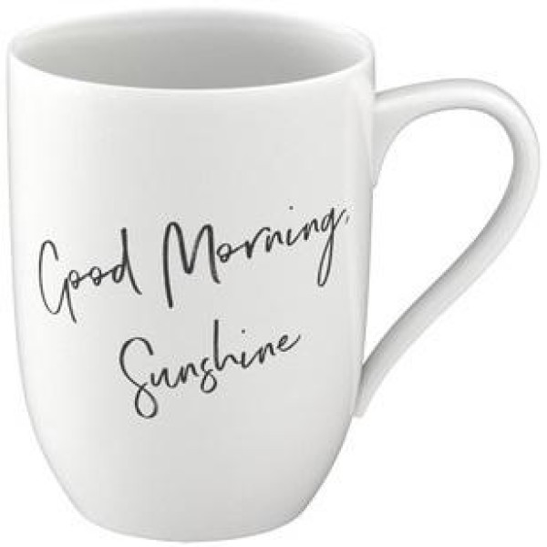 Villeroy & Boch Statement Becher mit Henkel „Good Morning, Sunshine“ 280ml