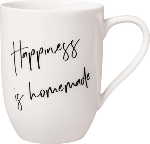 Villeroy & Boch Statement Becher mit Henkel „Happiness is homemade“ 280ml