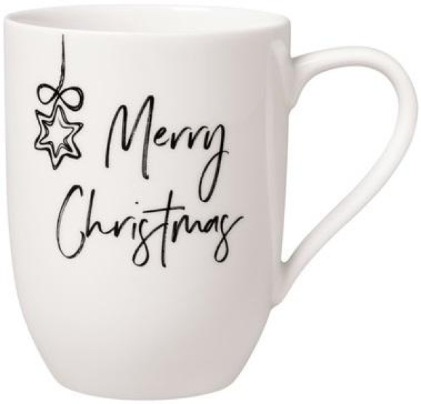 Villeroy & Boch Statement Becher mit Henkel „Merry Christmas“ 280ml