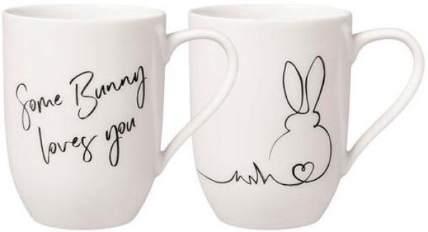 Villeroy & Boch Statement Becher mit Henkel „Oster Set Hase“ 2tlg.