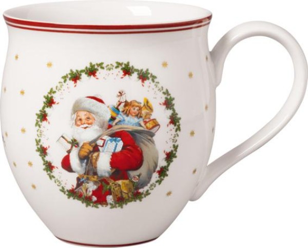 Villeroy & Boch Toy’s Delight Becher mit Henkel: Santa und Engel 0,39l