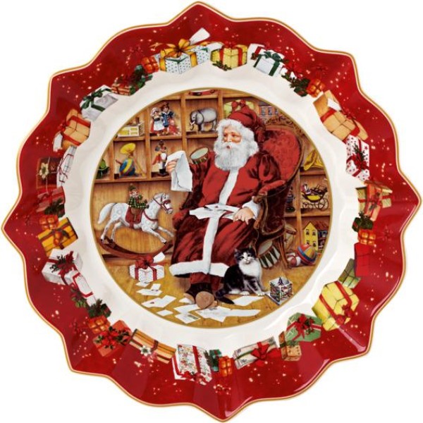 Villeroy & Boch Toy’s Fantasy Schale groß: Santa liest Wunschzettel 25cm