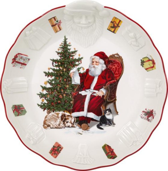 Villeroy & Boch Toy’s Fantasy Schale mit Santa Relief: Wunschzettel 25cm