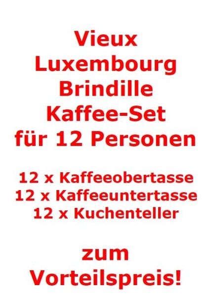 Villeroy & Boch Vieux Luxembourg Brindille Kaffee-Set für 12 Personen / 36 Teile