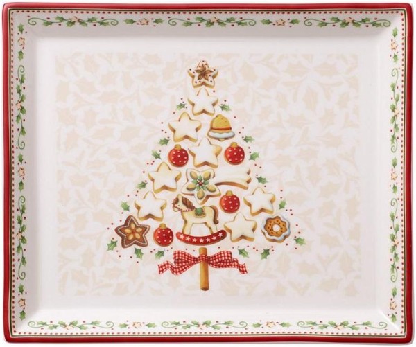 Villeroy & Boch Winter Bakery Delight Gebäckplatte rechteckig klein 27×22,5cm