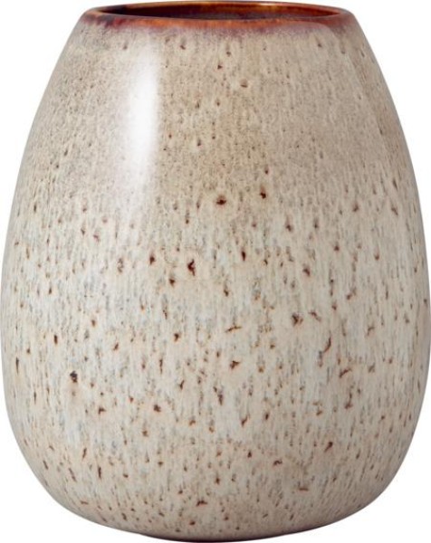 like. by Villeroy & Boch Lave Home Vase Egg Shape beige groß 175mm