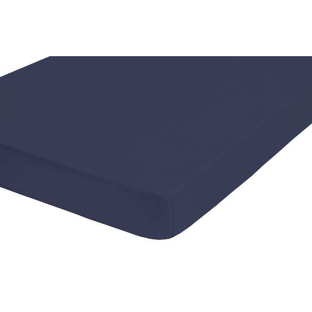 Biberna Jersey Elasthan Topper Spannbettlaken 140×200 cm – 160×220 cm Indigoblau