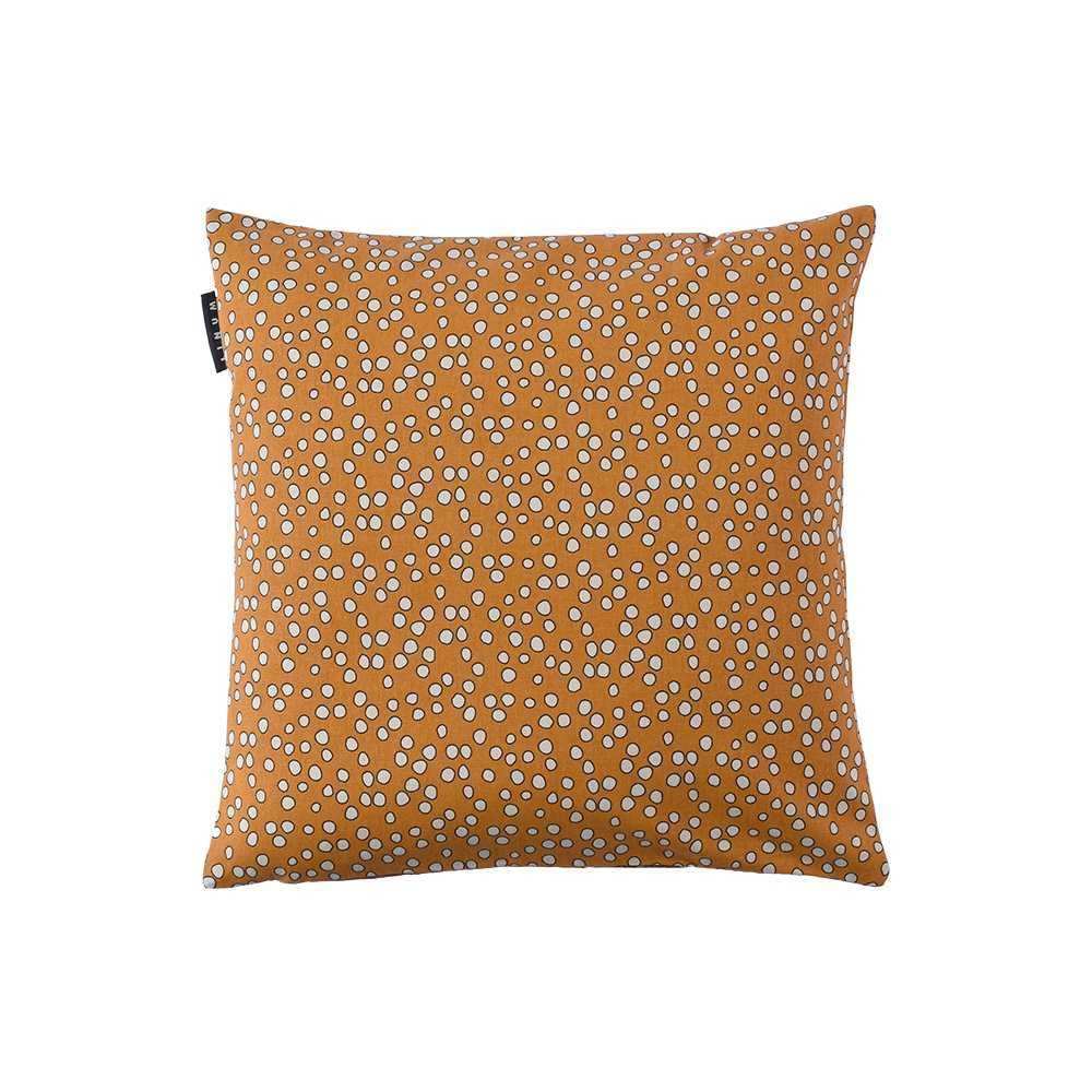 Linum Baumwolle Kissenhülle Punkte Zoe Orange 40×40 cm