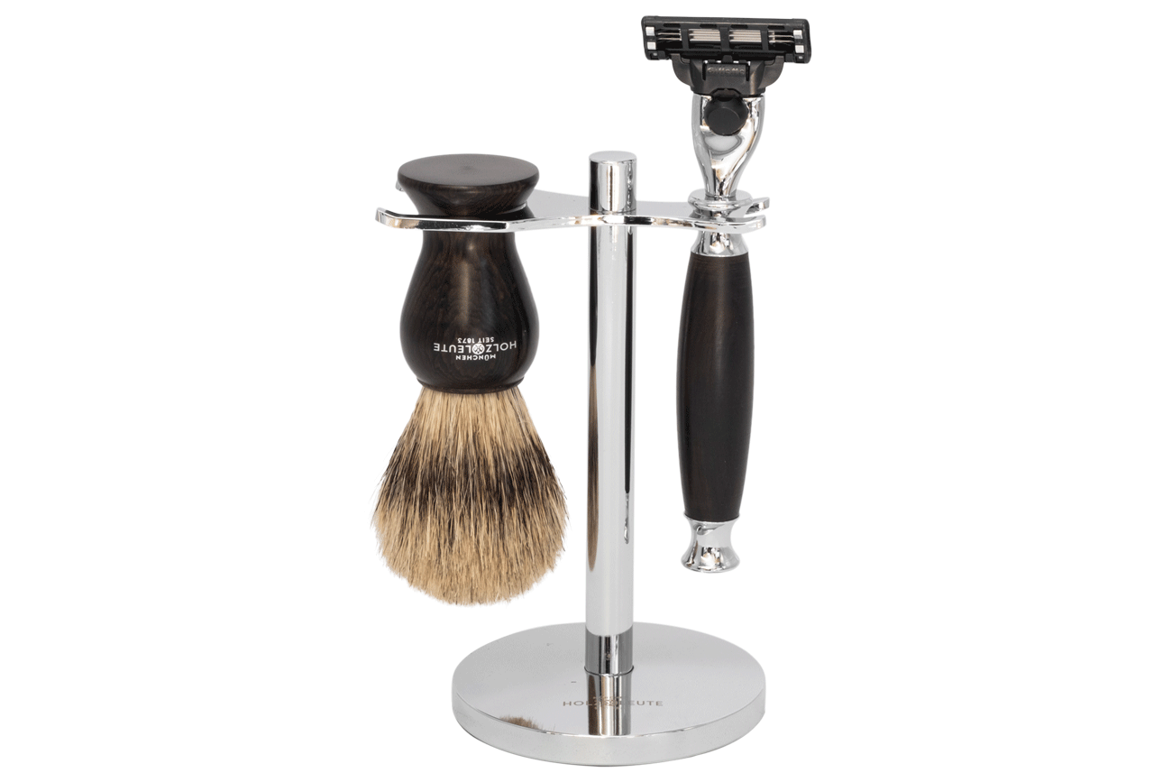 Rasierset Tivoli Ebenholz mit Nassrasierer Gillette® Mach3®