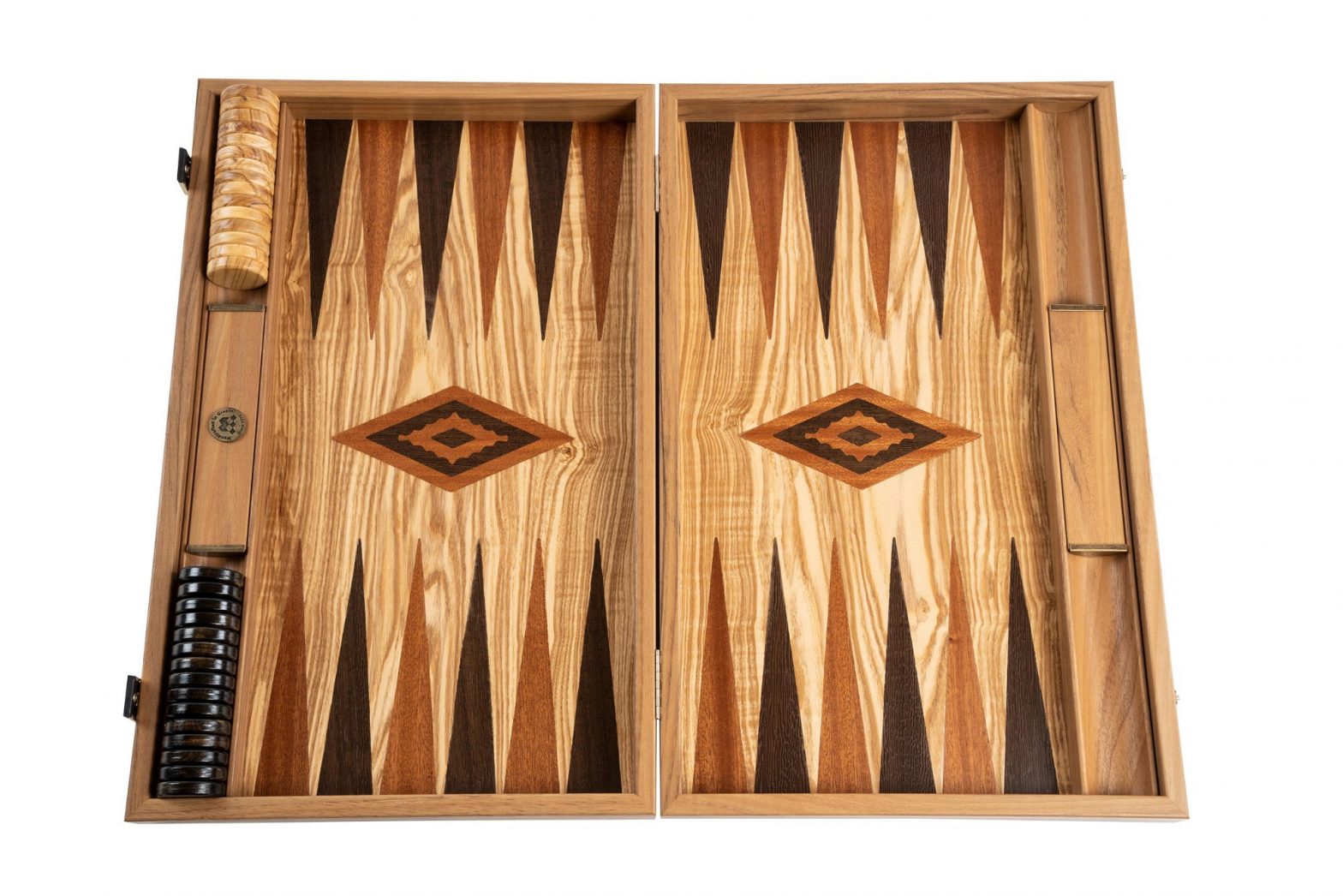 Backgammon Olivenholz groß