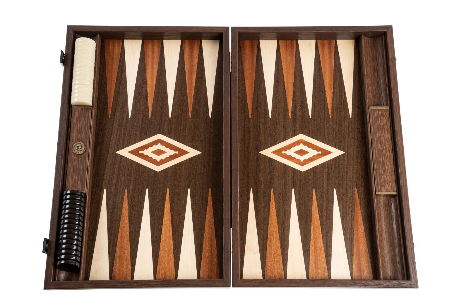 Backgammon Walnusswurzel groß