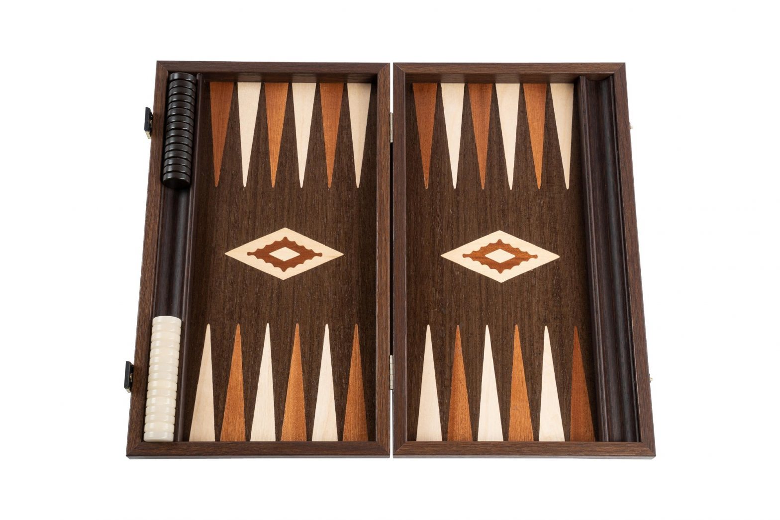 Backgammon Walnusswurzel medium