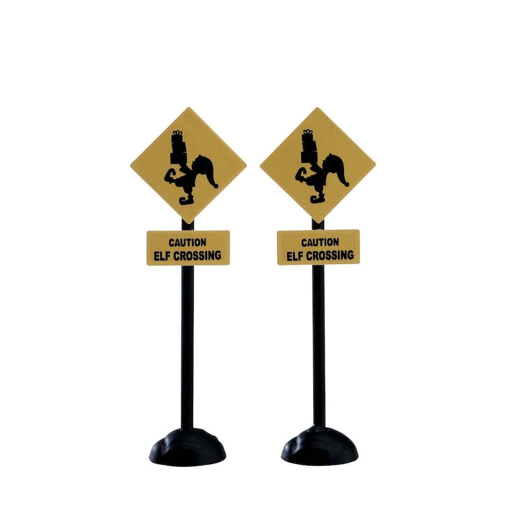 LEMAX – Elf Crossing Sign