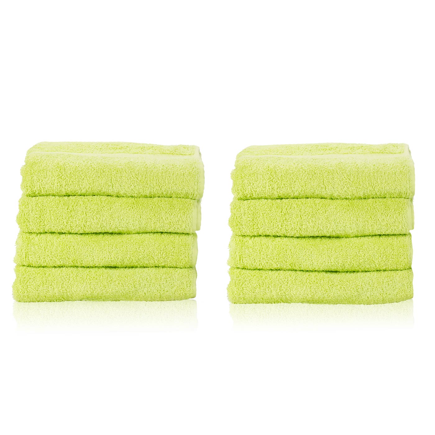 8 tlg. Handtuch Spar Set – etérea Basic – Farbe Lime