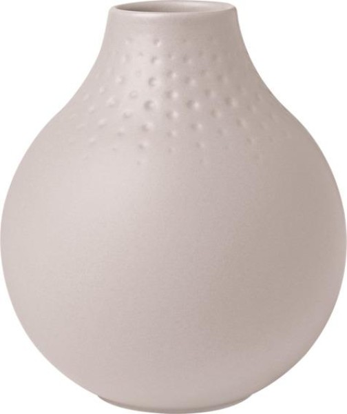 Villeroy & Boch Manufacture Collier beige Vase Perle klein 11,5×11,5x12cm