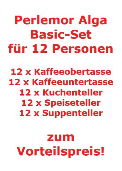 like. by Villeroy & Boch Perlemor Alga Basic-Set für 12 Personen / 60 Teile