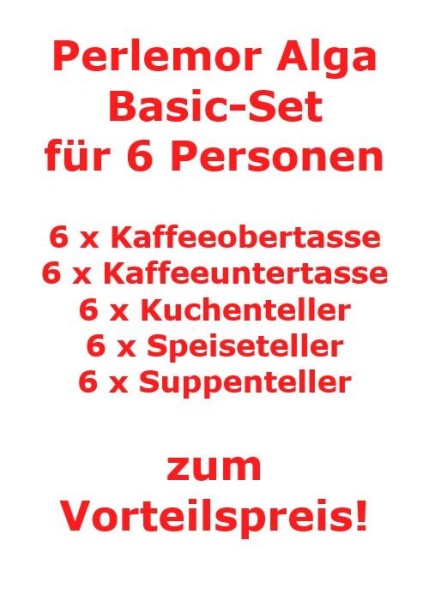 like. by Villeroy & Boch Perlemor Alga Basic-Set für 6 Personen / 30 Teile