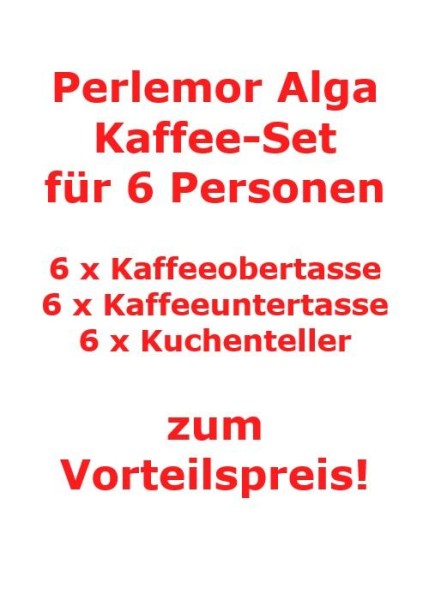 like. by Villeroy & Boch Perlemor Alga Kaffee-Set für 6 Personen / 18 Teile