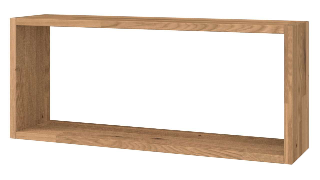 WOOD FRAME – Hängeregal CUBE H30 S35-100 cm aus Eichenholz