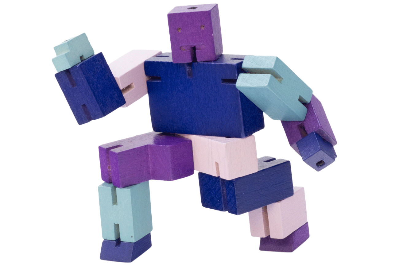 Cubebot 3D Puzzle Violett micro