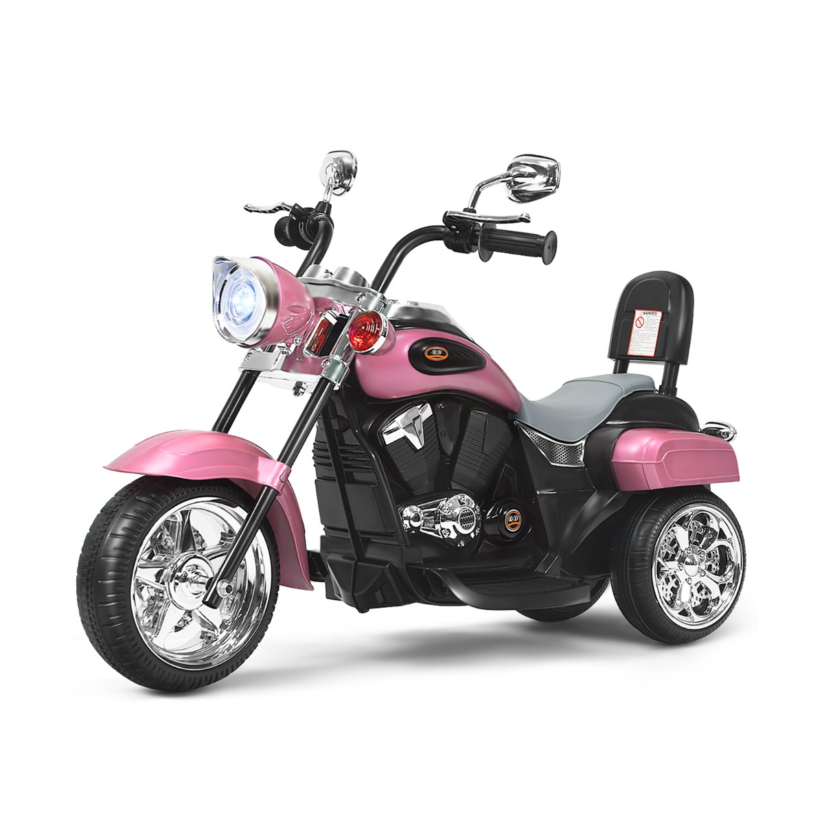 6 V Elektro Motorrad Batteriebetriebenes Motorrad mit Musik 91 x 48 x 64cm Rosa