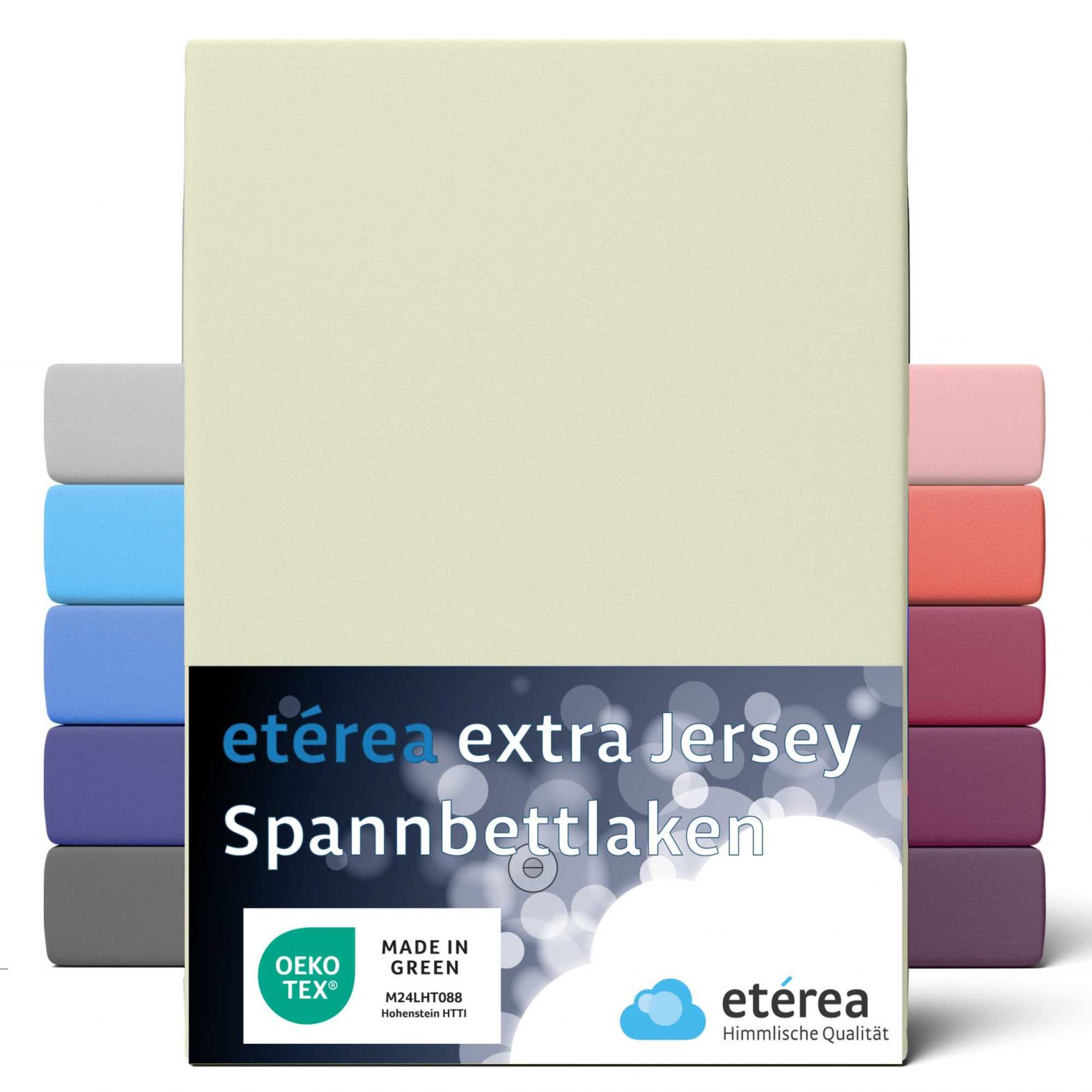 etérea Extra Jersey Spannbettlaken Nature 180×200 – 200×220 cm