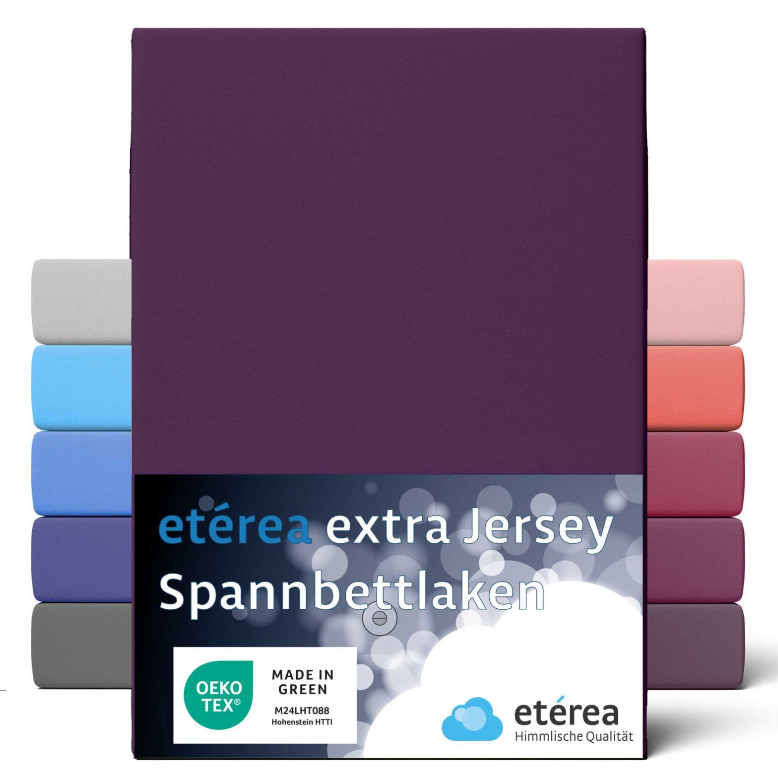 etérea Extra Jersey Spannbettlaken Pflaume 140×200 – 160×220 cm