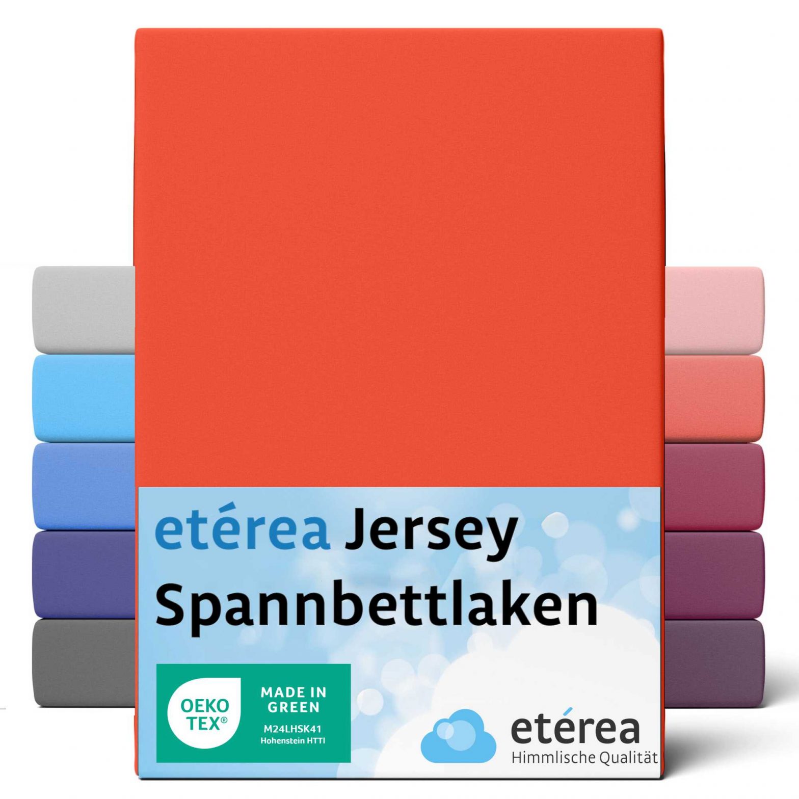 etérea Comfort Jersey Spannbettlaken Terra 200×200 cm – 200×220 cm