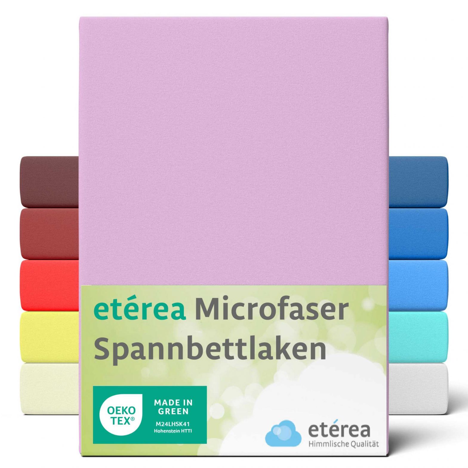 etérea Microfaser Spannbettlaken Flieder 60×120 – 70×140 cm