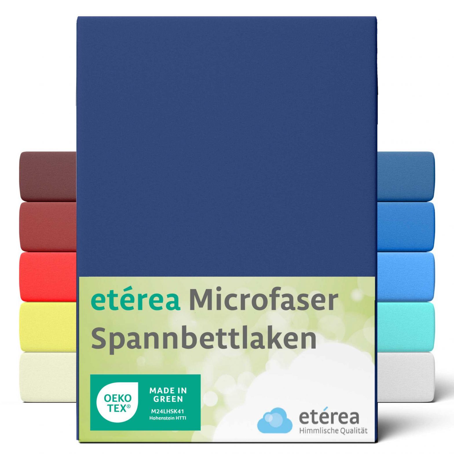 etérea Microfaser Spannbettlaken Marine 180×200 – 200×200 cm