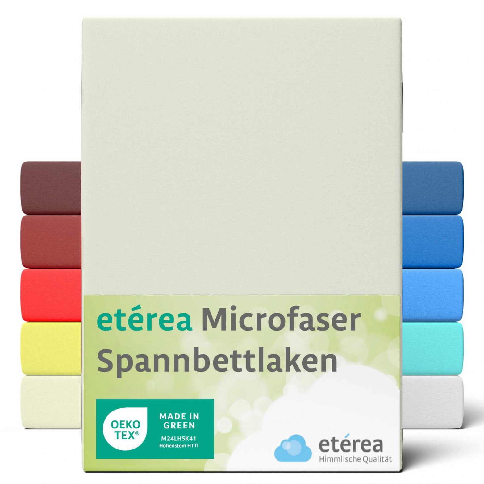 etérea Microfaser Spannbettlaken Nature 60×120 – 70×140 cm