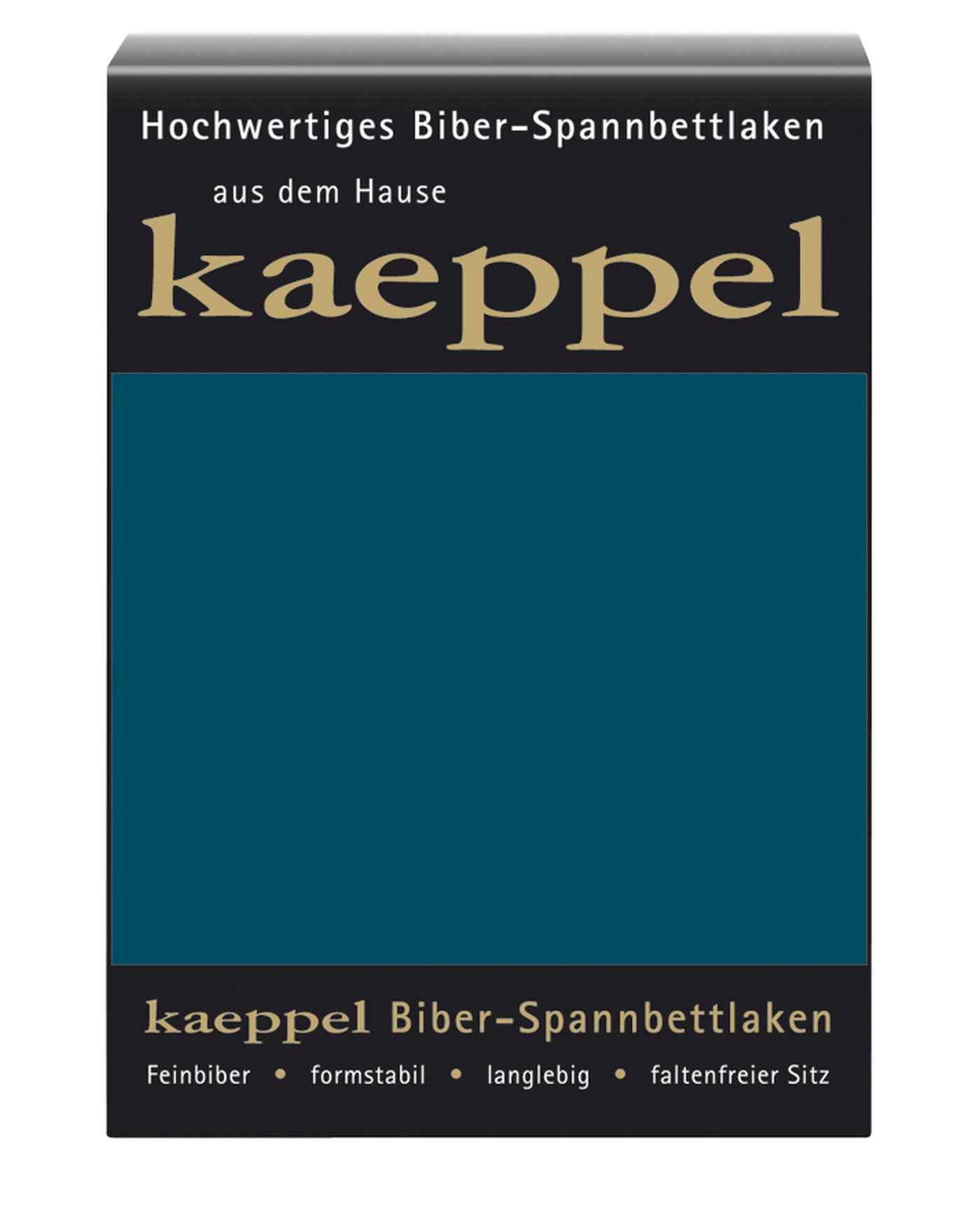 Kaeppel Biber Spannbettlaken Einfarbig Smaragd 140×200 cm – 160×200 cm