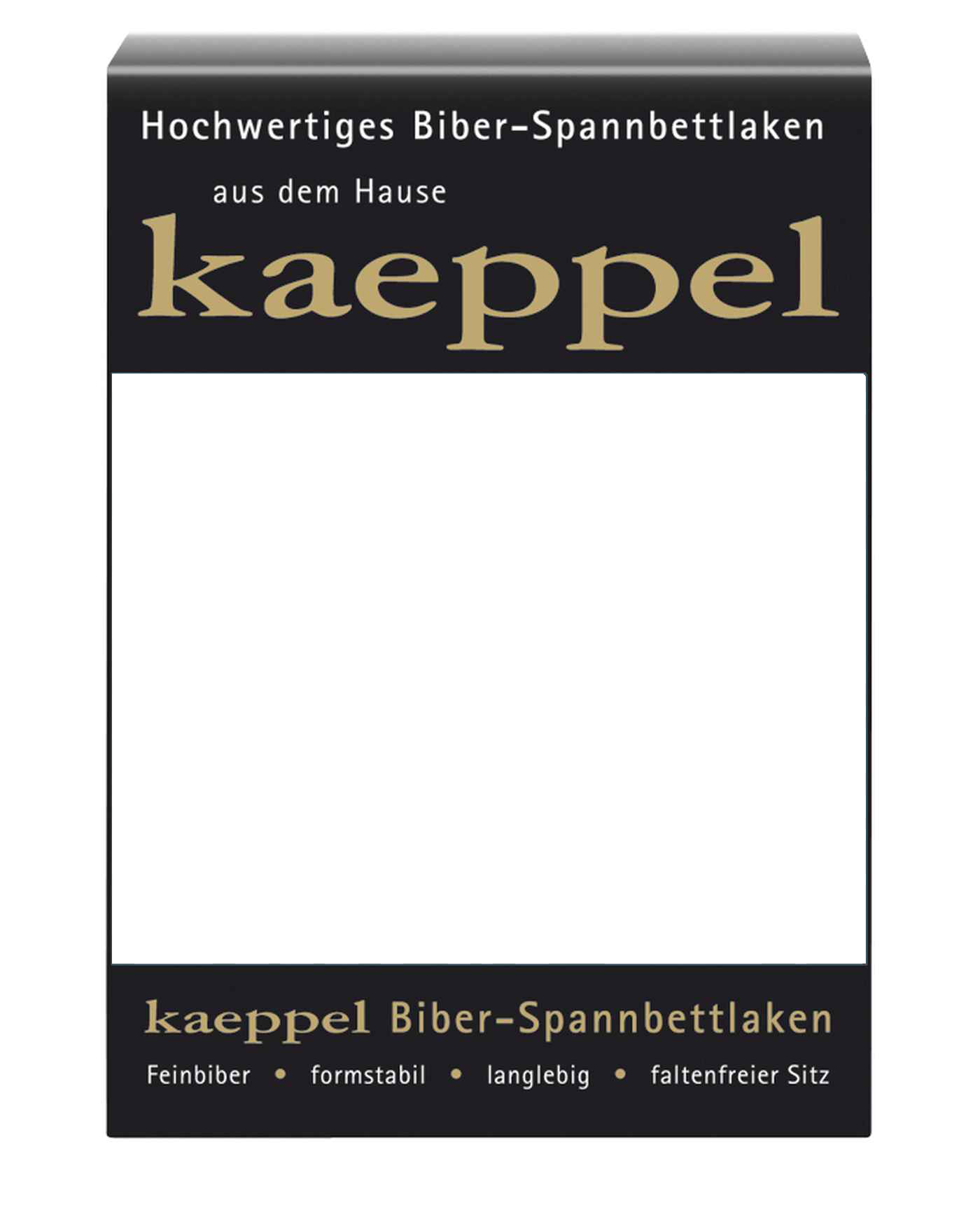 Kaeppel Biber Spannbettlaken Einfarbig Weiss 180×200 cm – 200×200 cm