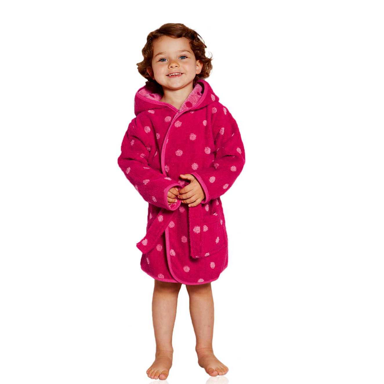 etérea Baumwolle Baby Kinder Bademantel Pink Größe 156 cm (13-14 Jahre)